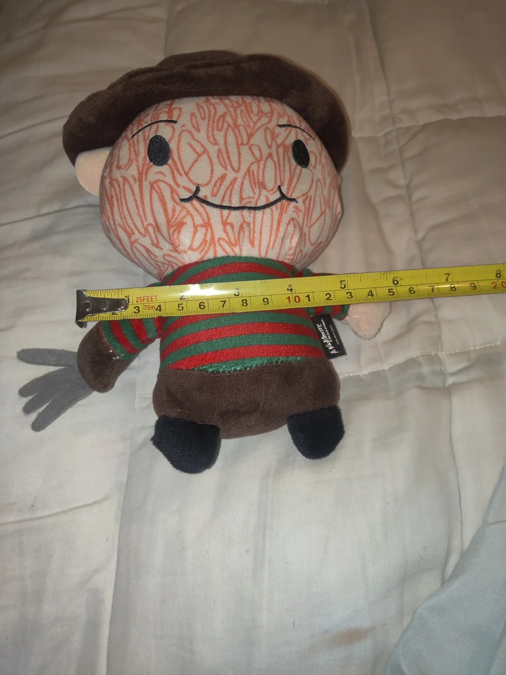 Freddy Krueger Nightmare On Elm Street Plush Striped Green & Red Plush Dog Toy